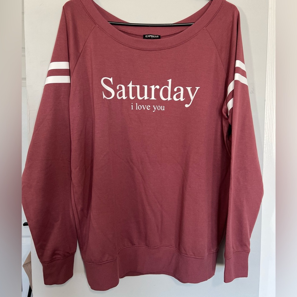 Express Women's Pink Sweater